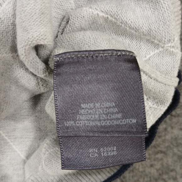 Claiborne by John Bartlett Men's Size Large Gray Geometric Golf Outdoor Vest - Picture 7 of 7